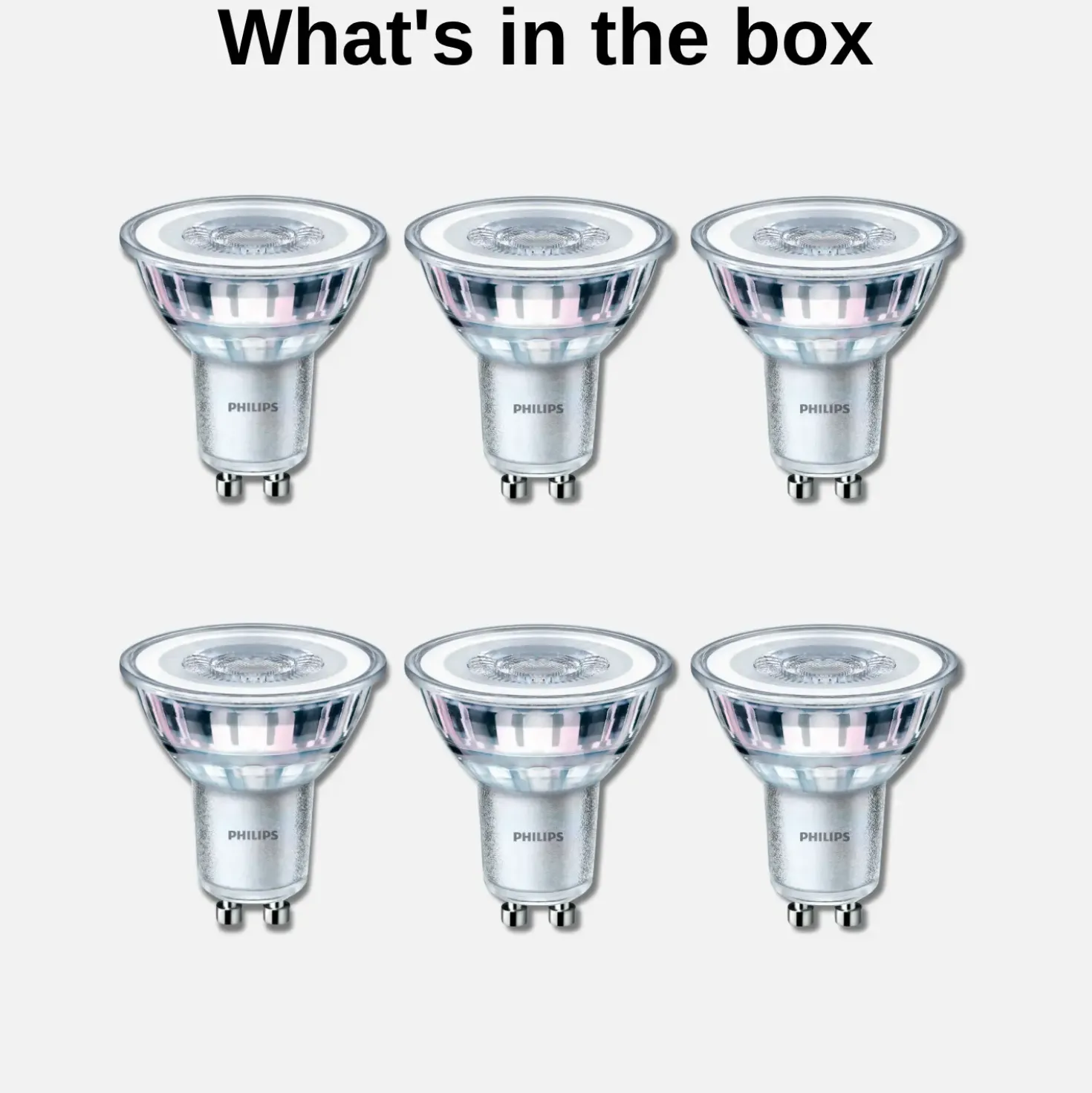 Philips LED Spot GU10 | 6-pak | 4,6W | 390lm | 4000K
