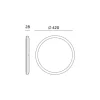 Plafond Lampe med Sensor | Ø420 | 3CCT | 3200lm | 32W | IP54 | NIVERA LX | Hvid
