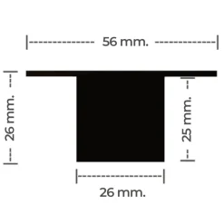 Planforsænket LED Lysskinne | 230V | 3-trins dæmp | 3000K