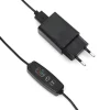 Plantelys Lampe | 2-Pak | 1,79 PPF | 3W | 1 Lyselement | Klemme | USB-A | Sort