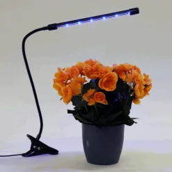 Plantelys Lampe | 2-Pak | 1,79 PPF | 3W | 1 Lyselement | Klemme | USB-A | Sort
