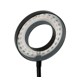 Plantelys Lampe | 2 pak | 7,6 PPF | 8W | 2 Ring Lyselementer | Timer | VITARO RING2 CLIP | Sort