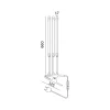 Plantelys Lampe | 23 PPF | 10W | 3 Lyselementer | VITARO 3 CLIP | Sort
