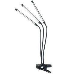 Plantelys Lampe | 23 PPF | 10W | 3 Lyselementer | VITARO 3 CLIP | Sort