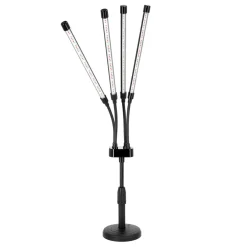 Plantelys Lampe | 23 PPF | 10W | 4 Lyselementer | VITARO 4ST MINI | Sort