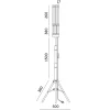 Plantelys Lampe | 69 PPF | 30W | 4 Lyselementer | VITARO 4ST | Sort
