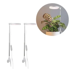 Plantelys Lampe på Spyd | 2-Pak | 6 PPF | 10W | Justerbar Højde | USB-A | VERDI | Hvid