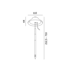 Plantelys Lampe på Spyd | 2-Pak | 4,6 PPF | 5W | Justerbar højde | USB-A | VERDI | Hvid