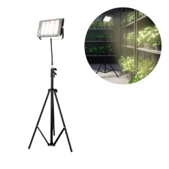 Plantelys Projektør | 2 pak | 60 PPF | 45W | Tripod | FIRON | Sort