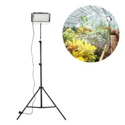 Plantelys Projektør | 2 pak | 60 PPF | 45W | Tripod | FIRON | Sort
