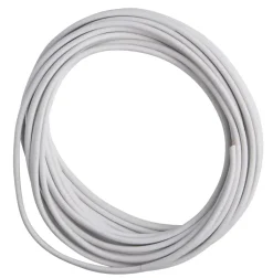 Plastkappeledning | Flad | 2x0,75 mm² | 5m | Hvid