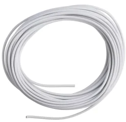 Plastkappeledning | Flad | 2x0,75 mm² | 10m | Hvid