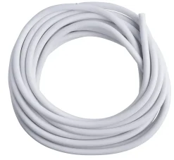 Plastkappeledning | Rund | 3G0,75 mm² | 5m | Hvid