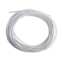 Plastkappeledning Rund 2x0,75mm² 5 Meter | Hvid