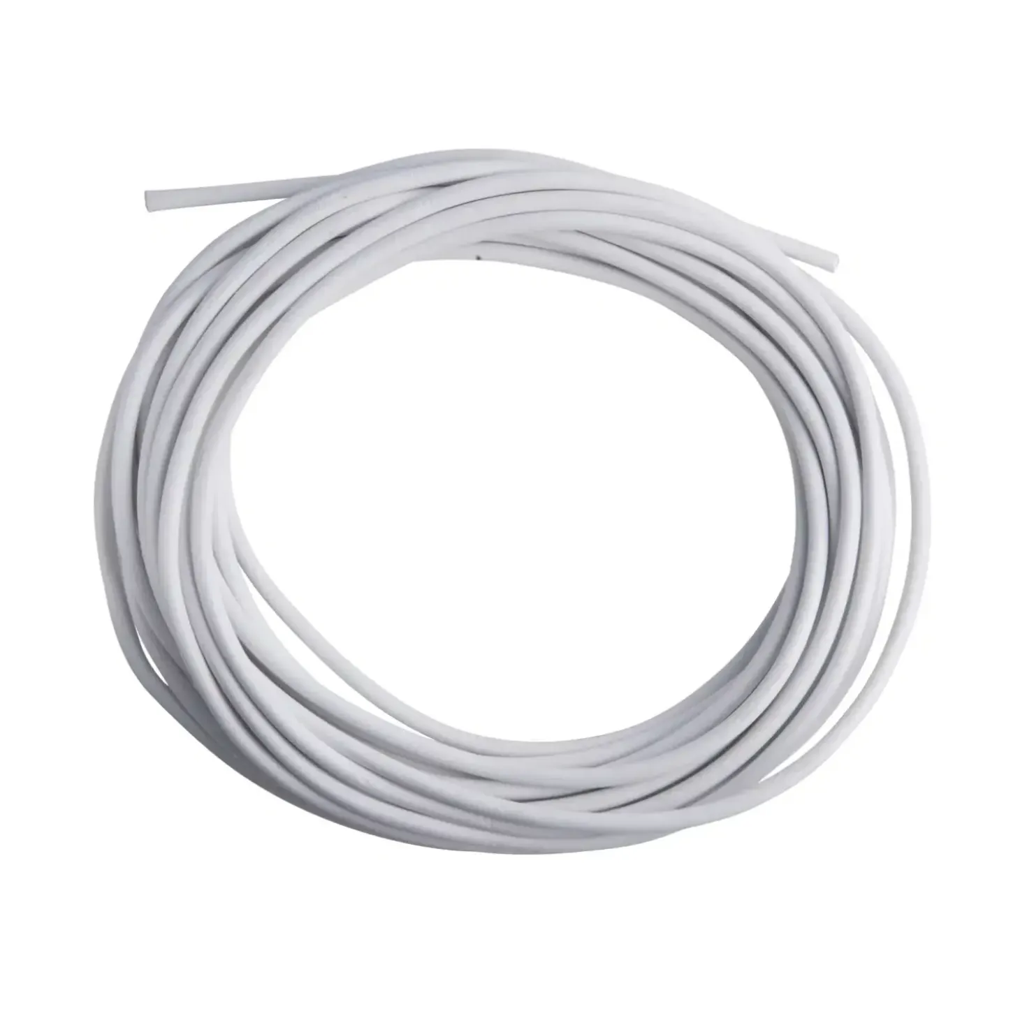 Plastkappeledning Rund 2x0,75mm² 5 Meter | Hvid