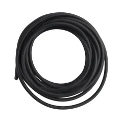 Plastkappeledning Rund 2x0,75mm² 5m | Sort