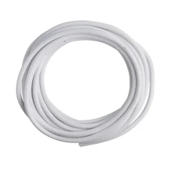 Plastkappeledning Rund 2x0,75mm² 5 meter | Hvid