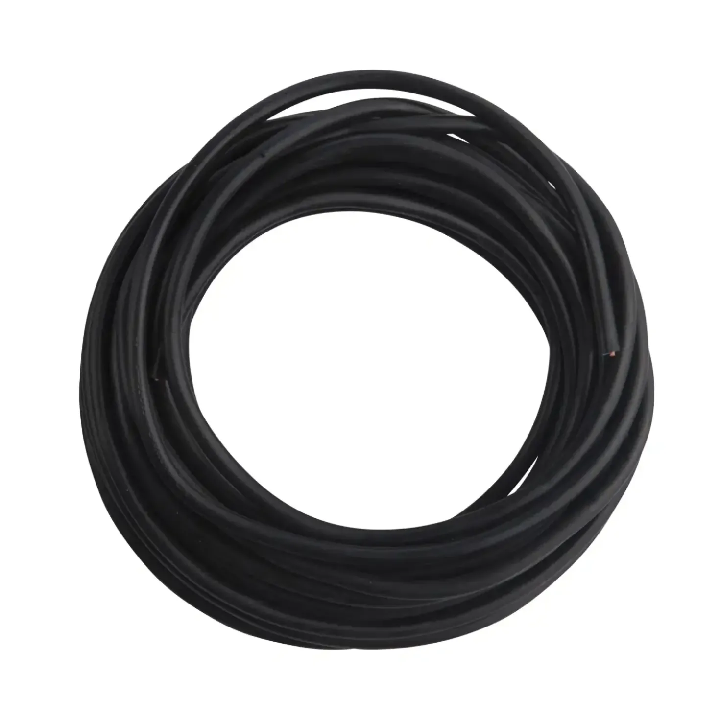 Plastkappeledning Rund 2x0,75mm² 10Meter | Sort