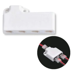 Plug Distributor | 4 -delt Kabelfordeler| IP40 | Max 36V/6A