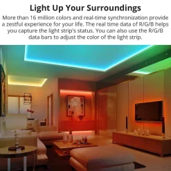 Plug n Play SMD LED Strip 12V | 5m | RGB | 300lm | 7.2W | Sonoff L2 Lite