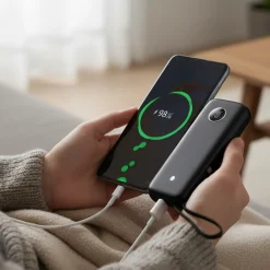 Powerbank 20000mAh | 70W | QC 3.0 | USB-C & USB-A | Sort