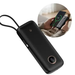 Powerbank 20000mAh | 70W | QC 3.0 | USB-C & USB-A | Sort