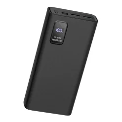 Powerbank 20000mAh | 22.5W | QC 3.0 | USB-C & USB-A | Sort