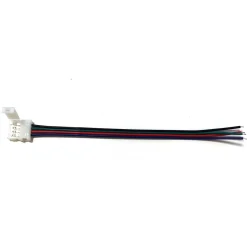 RGB Tilslutningsledning | 10mm | IP20 | SMD LED Strip | 4 Pin | Flerfarvet