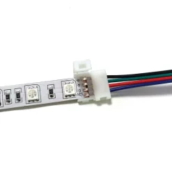 RGB Tilslutningsledning | 10mm | IP20 | SMD LED Strip | 4 Pin | Flerfarvet