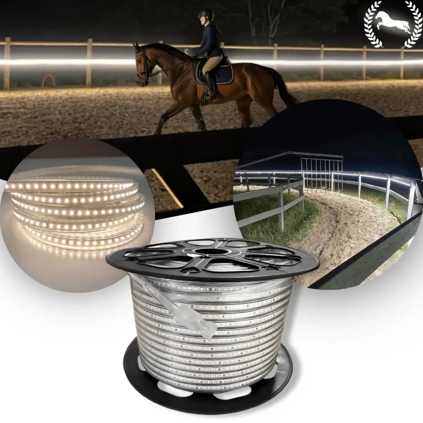 Ridebane lys | 150m | 4000K | 1100lm/m | 8W/m | IP67 | SNAP
