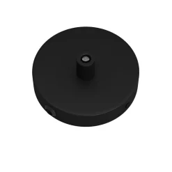 Roset Loft | Baldakin Til Lampe | Creative Cables | Sort | Ø80mm | Med Sidehuller