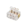 Samlemuffe | Tribel | 3x4x1,5mm² | 6 stk | IP20 | Transparent