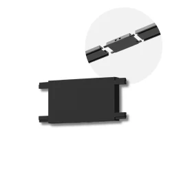 Samlestykke til SlimTrack Skinnesystem | 24 Volt | Sort