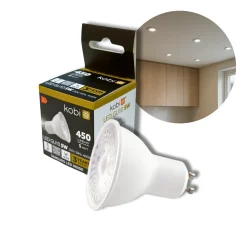 Samsung GU10 LED pære | 10-Pak | 450lm | 4000K | 5W | Hvid