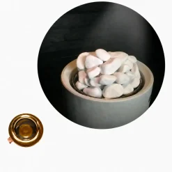 Saunalys | Guld | 1 spot | 3000K | til over saunaovn