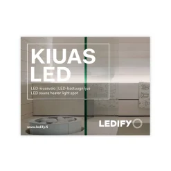 Saunalys | Sølv | 1 spot | 3000K | til over saunaovn