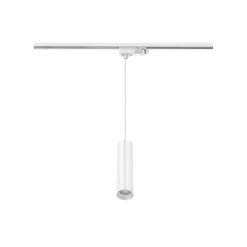 Skinne Pendantlampe | GU10 | Max 12W | 3-Faset | S-LINE P | Hvid