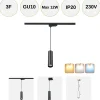 Skinne Pendantlampe | GU10 | Max 12W | 3-Faset | S-LINE P | Sort