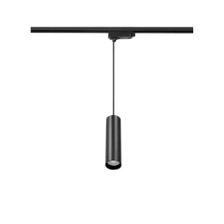 Skinne Pendantlampe | GU10 | Max 12W | 3-Faset | S-LINE P | Sort