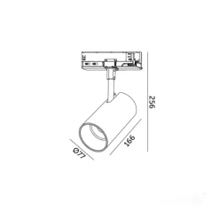 Skinnespot | CCT | 2700lm | 30W | 3-Faset | CORE | Hvid