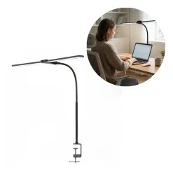 Skrivebordslampe LED | 800lm | 14W | Sort