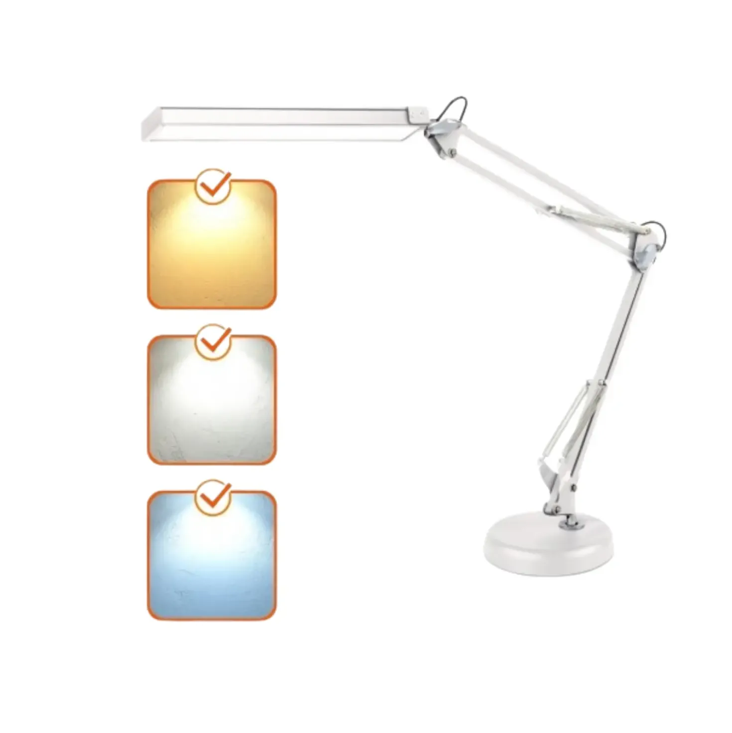 Skrivebordslampe LED | 800lm | 14W | TENUIX | Hvid
