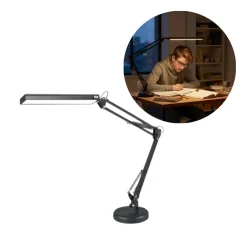 Skrivebordslampe LED | 800lm | 14W | TENUIX | Sort