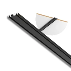SlimTrack Strømskinne | 1m | 24 Volt | Sort