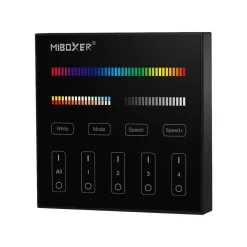 Smart Light Touch | Sort | Vægpanel | 4 zoner | 16 mio. farver