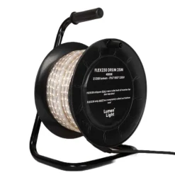 SMD LED Strip Tromle 230V | 25m | 4000K | 1100lm/m | 8W/m | IP67 | GLORIE