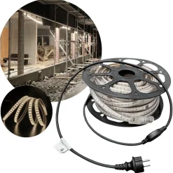 SMD LED Strip 230V | 50m | 4000K | 1500lm/m | 12W/m | IP65 | ECO
