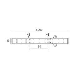 SMD LED Strip 12V | 5m | 8mm | Grøn | 4.8W/m | IP65