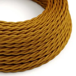 Snoet Stofledning Guld | Creative Cables | 5 Meter | 3x0.75mm2