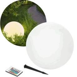 Solcelle Kuglelampe | Udendørs Solcelle Lampe | RGB+3000K | Ø300mm | IP54